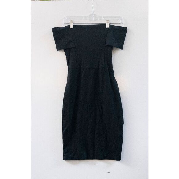 Zara Women's Basic Collection Shoulder Length Black Dress Size S - Picture 1 of 7